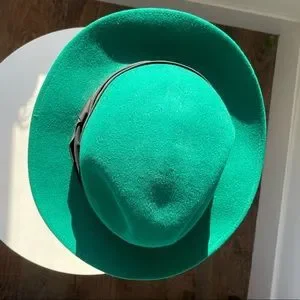 Vintage Hats in the Belfry Wool Emerald Fedora Hat Hats in the Belfry | Accessories | Vintage Hats In The  main image 3